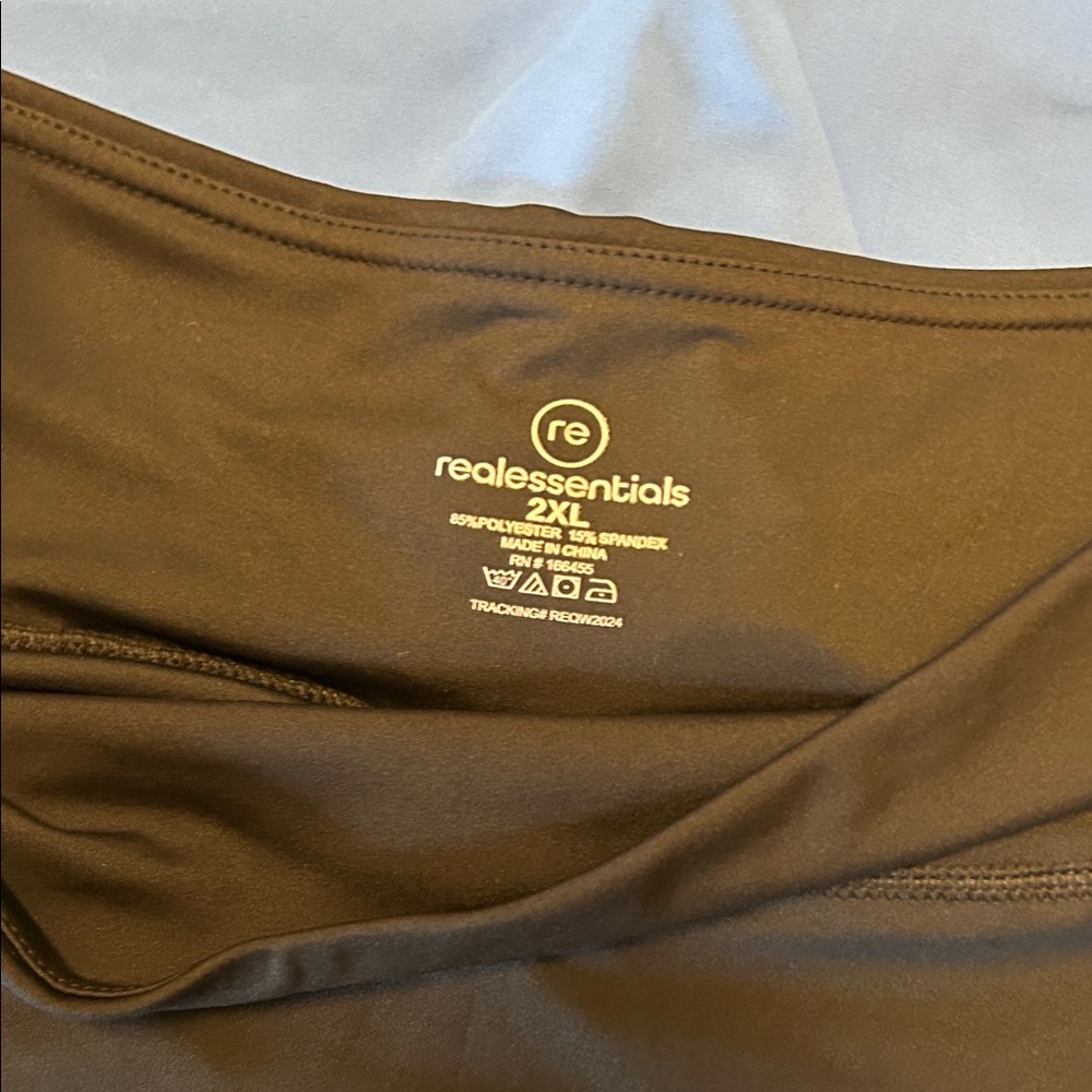 Real Essentials Size 2x Blue and Black Athletic Skirt Set - Picture 3 of 6